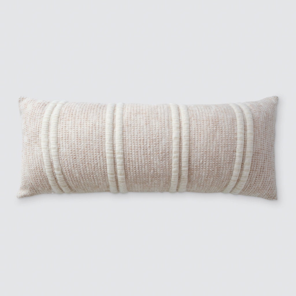 The Citizenry Contigo Lumbar Pillow | 12" x 48" | Sand - Image 1