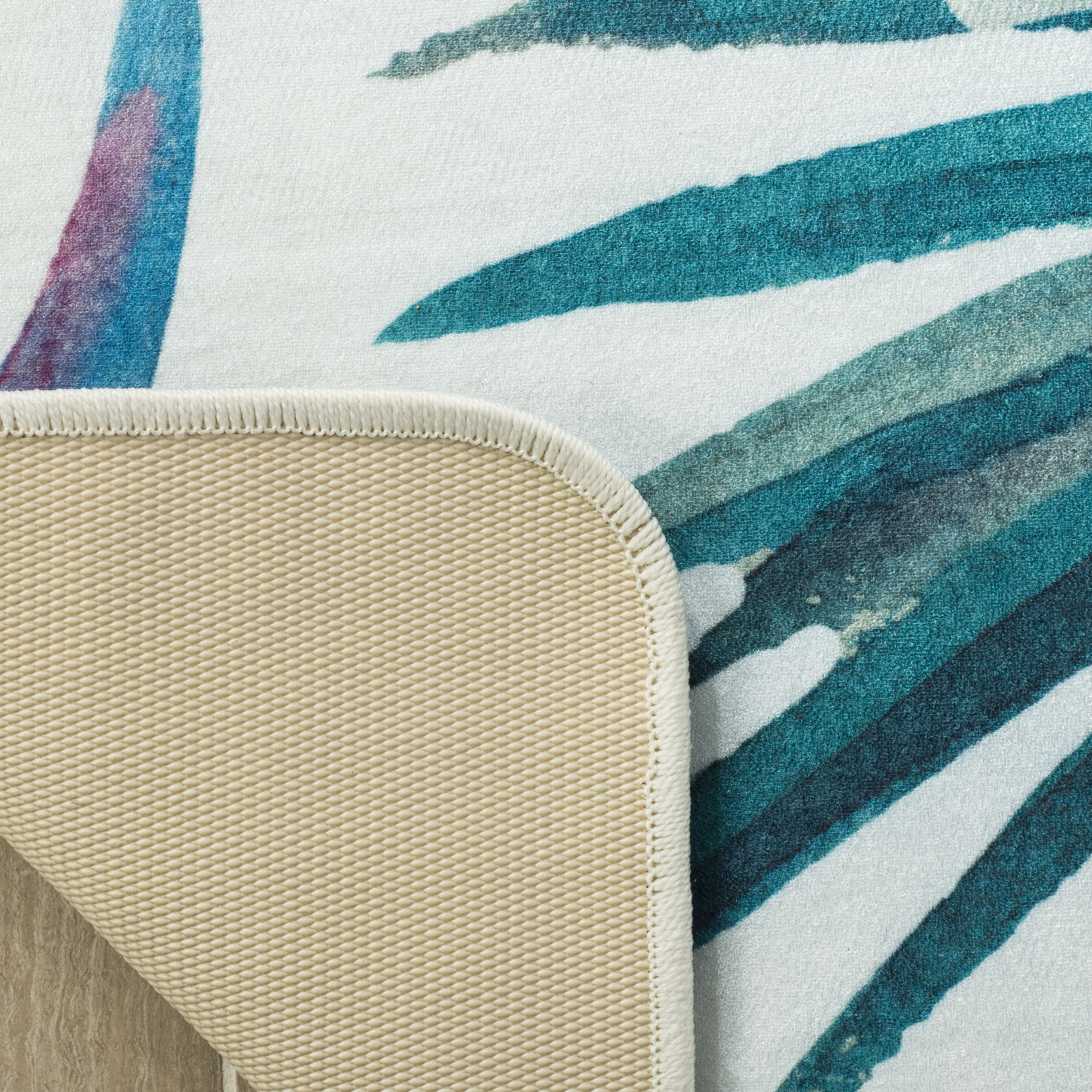 Arlo Home Indoor/Outdoor Woven Area Rug, DAY117N, Ivory/Green,  5' 1" X 7' 6" - Image 3