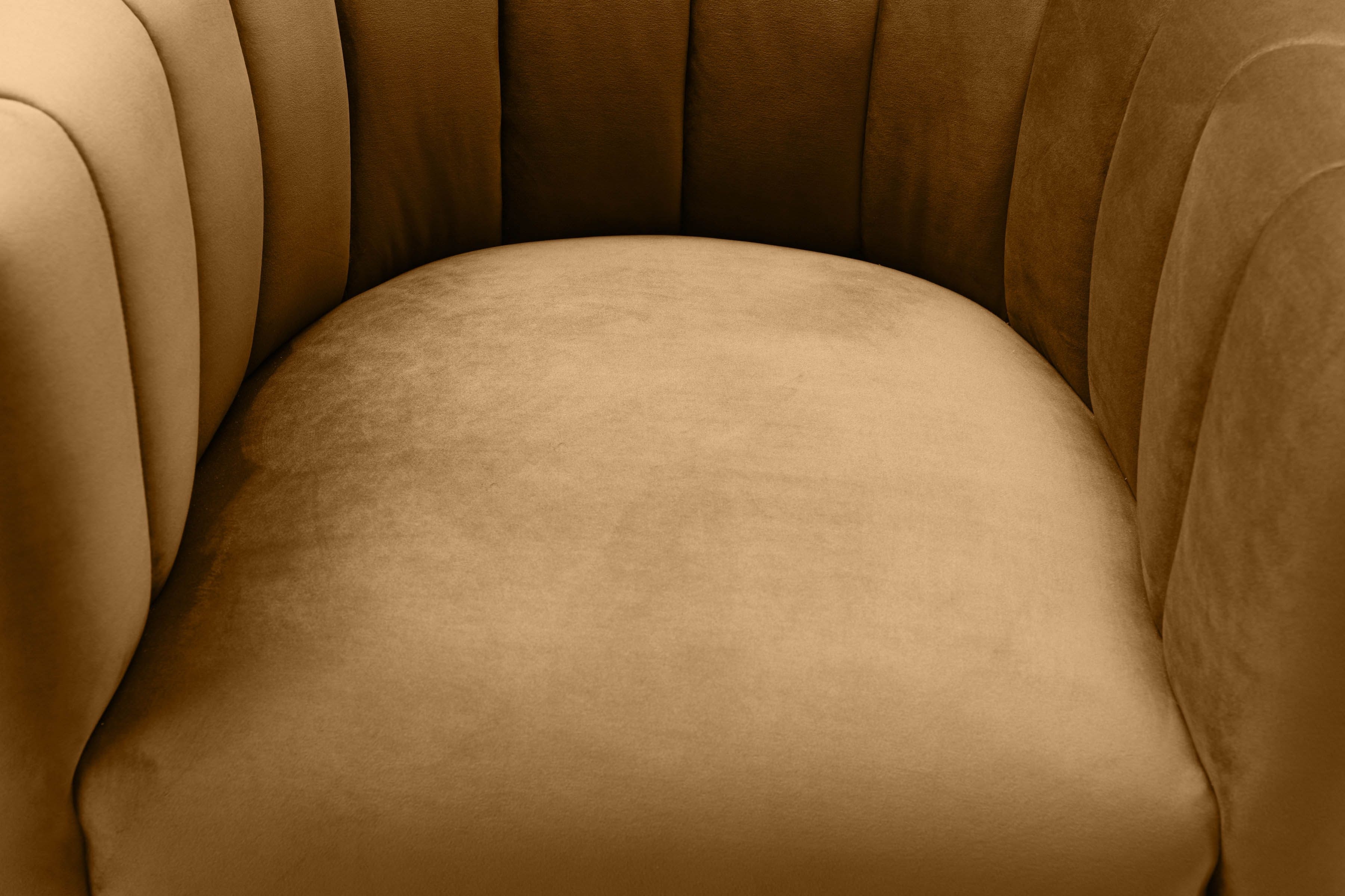 Magnolia Cognac Velvet Chair - Image 3