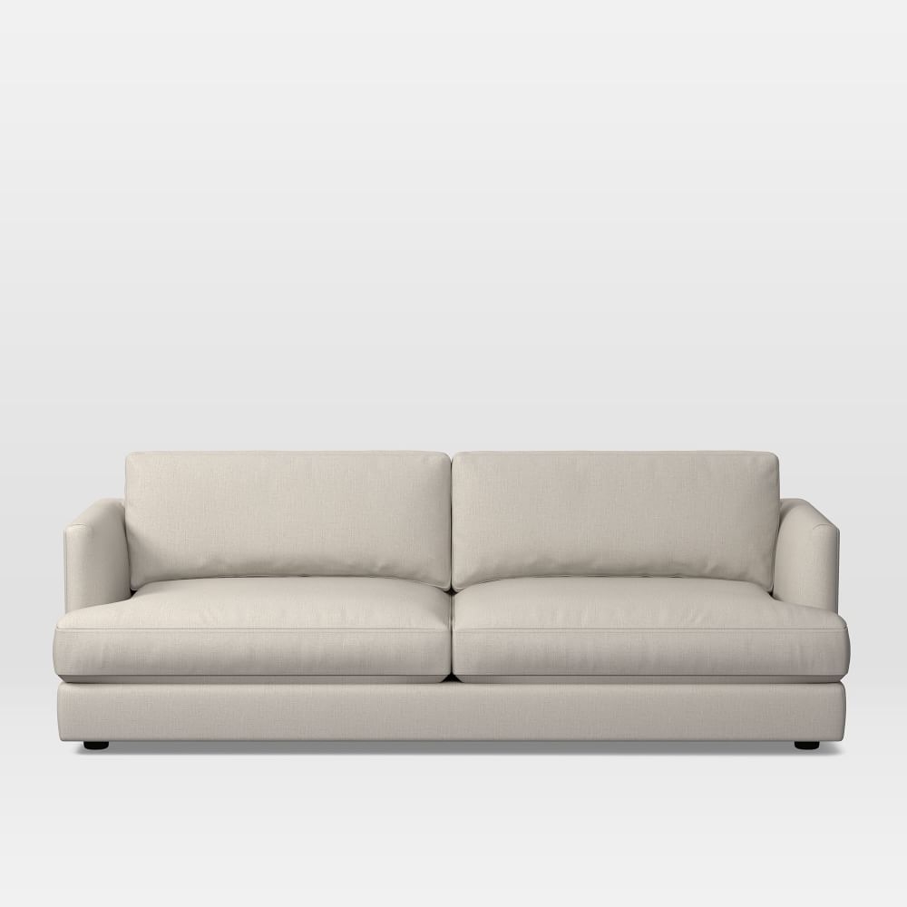 Haven 84" Multi-Seat Sofa, Standard Depth, Yarn Dyed Linen Weave, Alabaster - Image 0