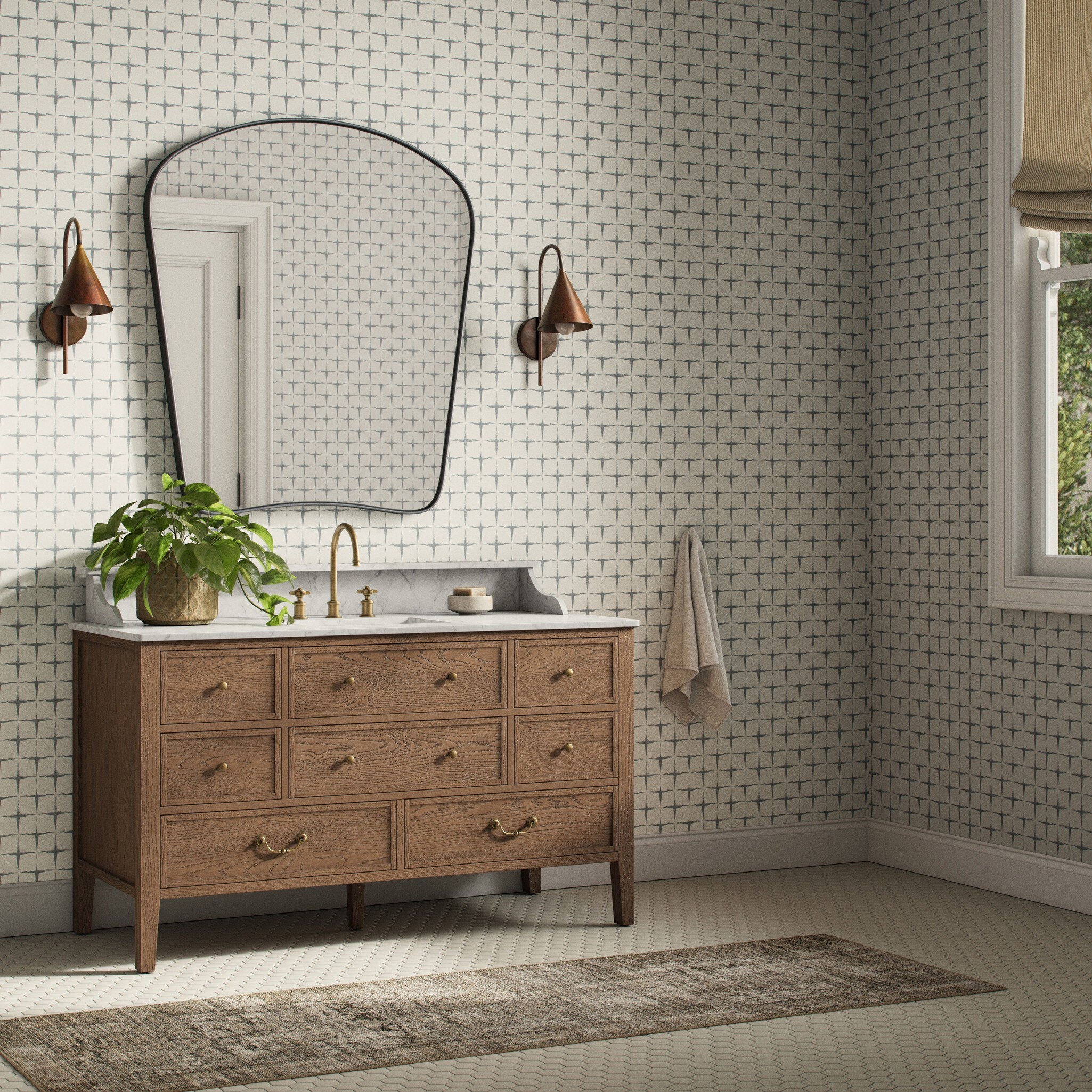 Blocking Wallpaper by Getty Images - Blocking Slate II - Image 1