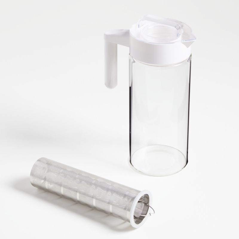 Glass Pitcher with Stainless Steel Infuser - Image 1
