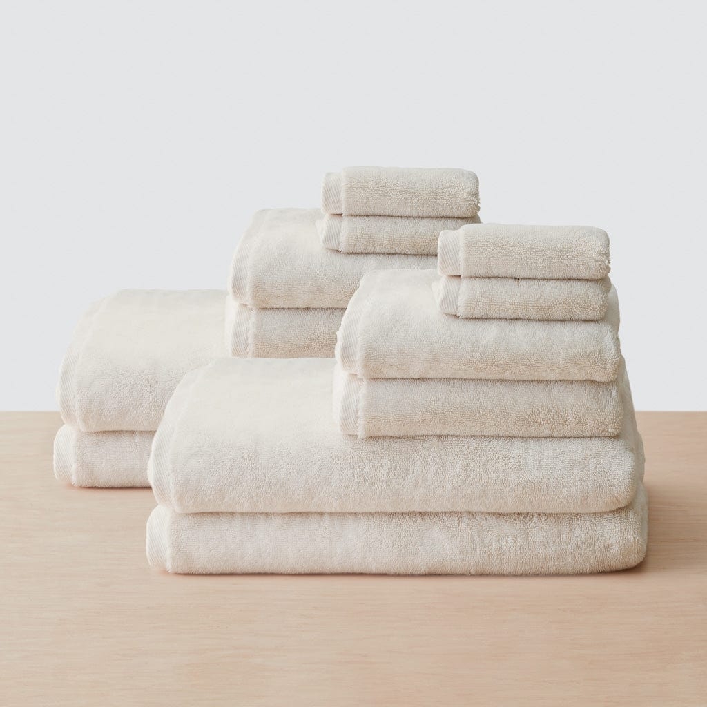 The Citizenry Organic Plush Bath Sheet Set Set of 6 | Charcoal - Image 10