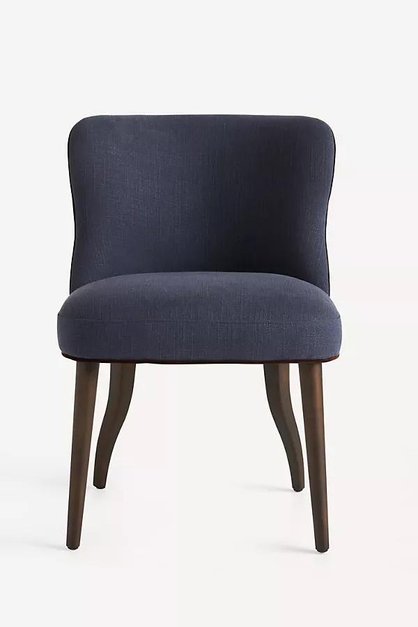 Meryl Linen Walnut Dining Chair - Image 0