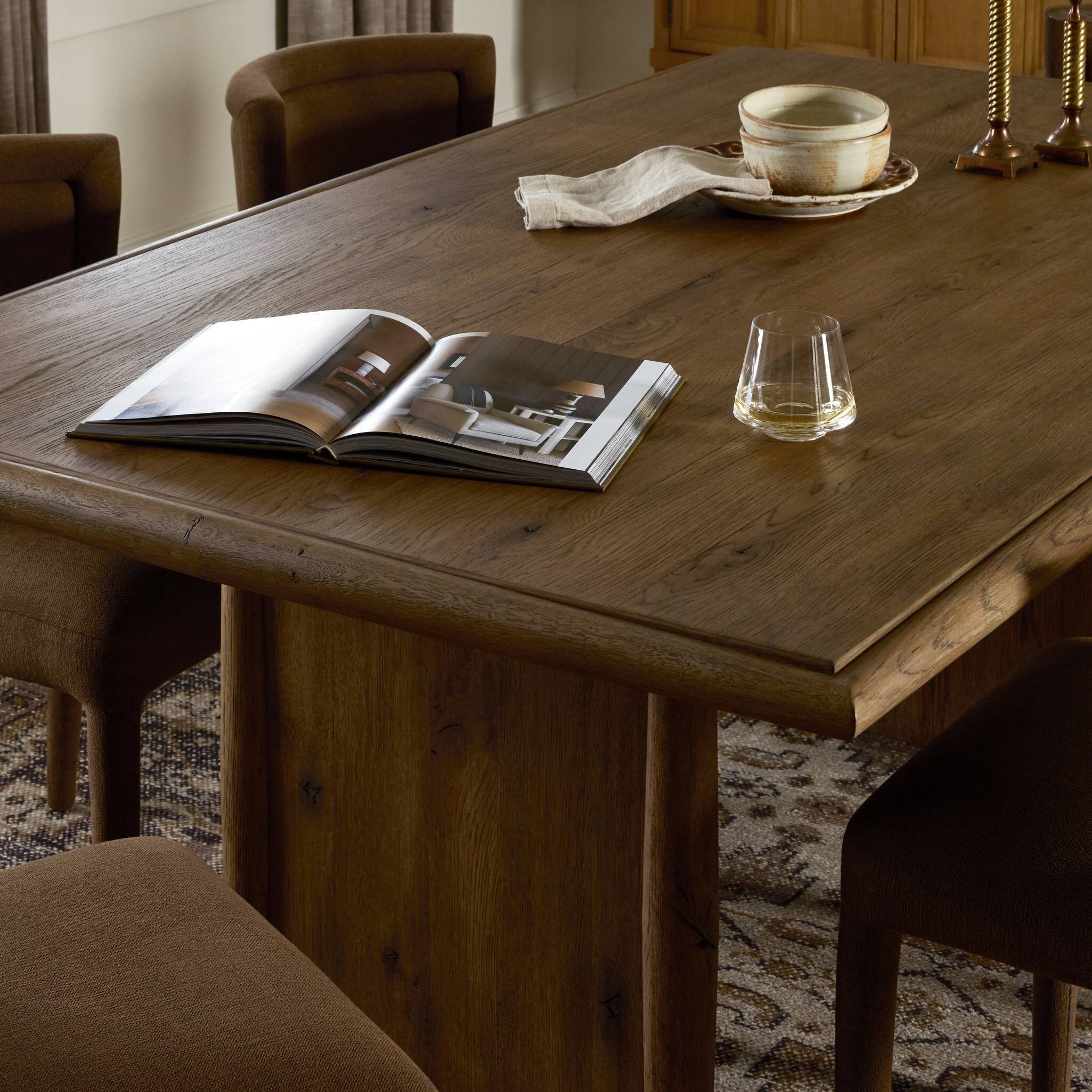 Glenview Dining Table - Weathered Oak Veneer - Image 11