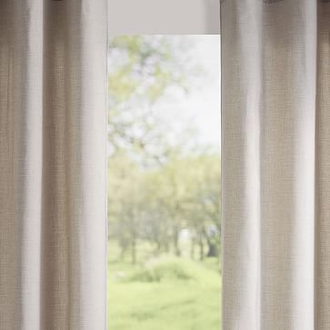 Sunbrella Indoor/Outdoor Solid Cast Curtain, Silver, 48"x84" - Image 1