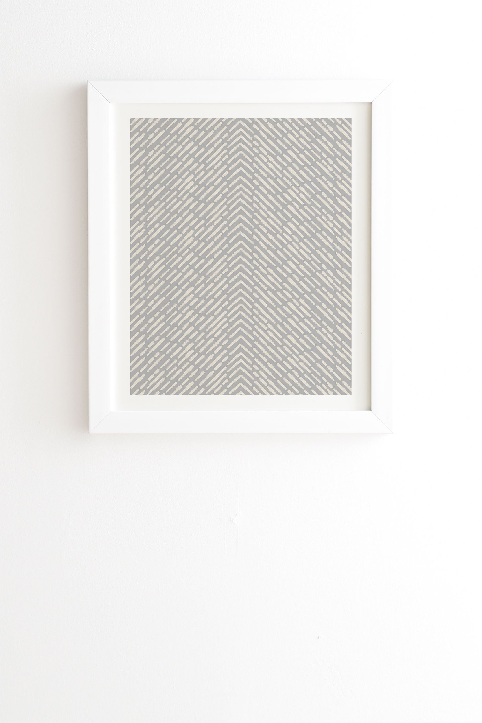 Iveta Abolina Roux Gray White Framed Wall Art - 30" x 30" - Image 0