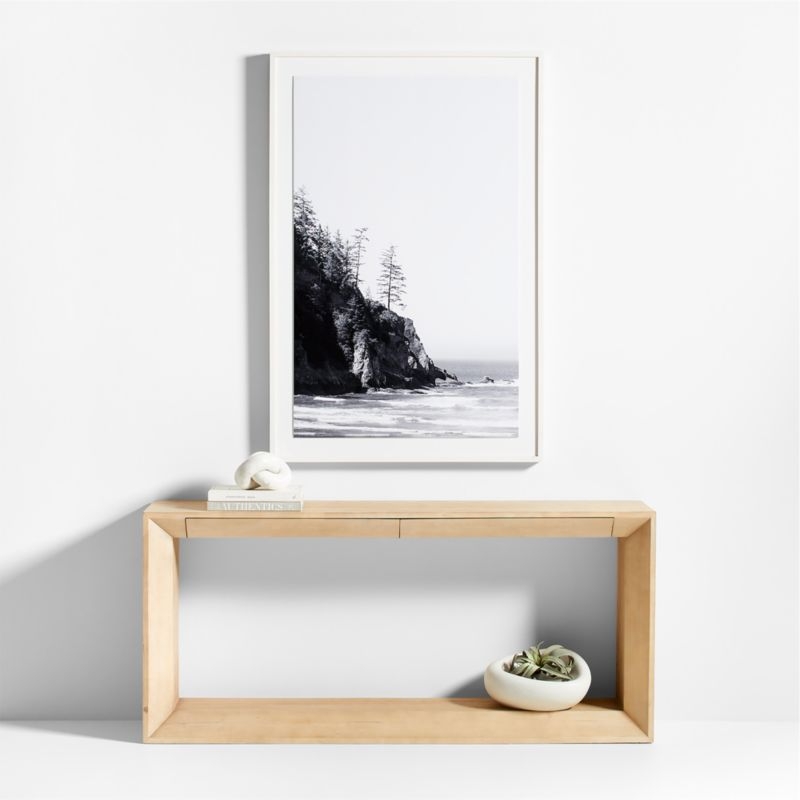 "Seaside" by Eric Muhr Black and White Photograph 40"x60" Framed Wall Art Print - Image 1