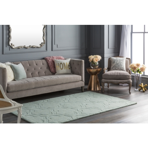 Central Park Green Indoor 2'3" x 12' Handmade Rug - Image 0