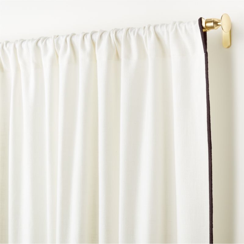 Ori Cream Cotton Window Curtain Panel 44"x96" - Image 1