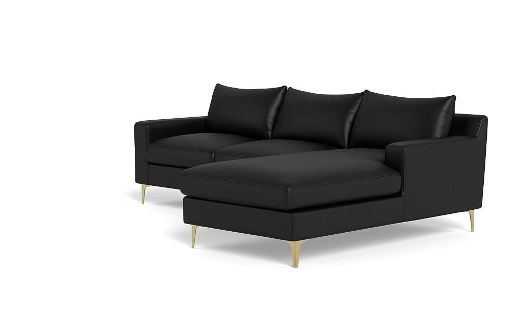 Sloan Leather Right Chaise Sectional - Image 2