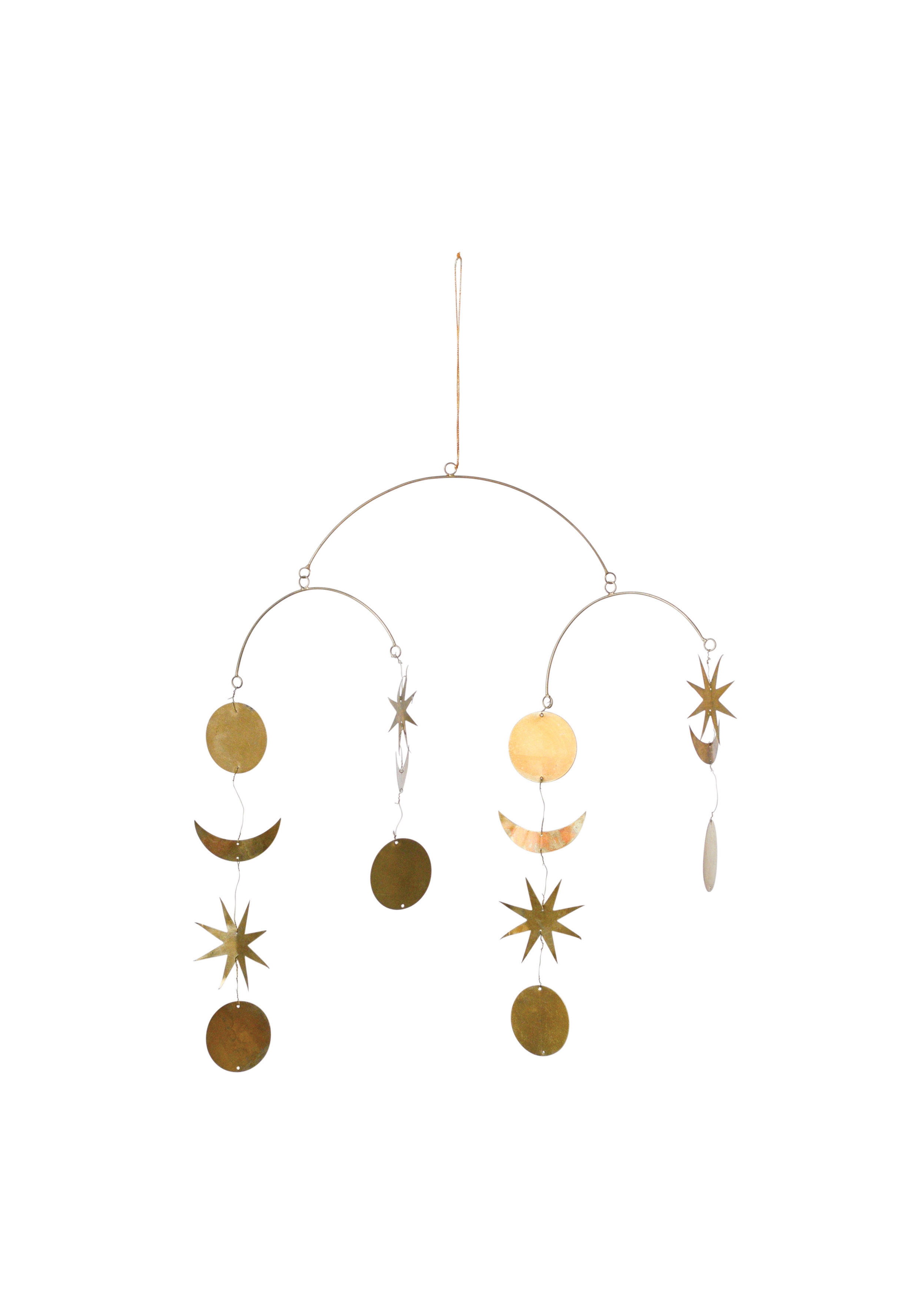 Star & Moon Brass Mobile - Image 0
