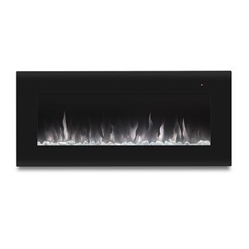 CORRETTO 40" ELECTRIC FIREPLACE,Metal,Black - Image 0