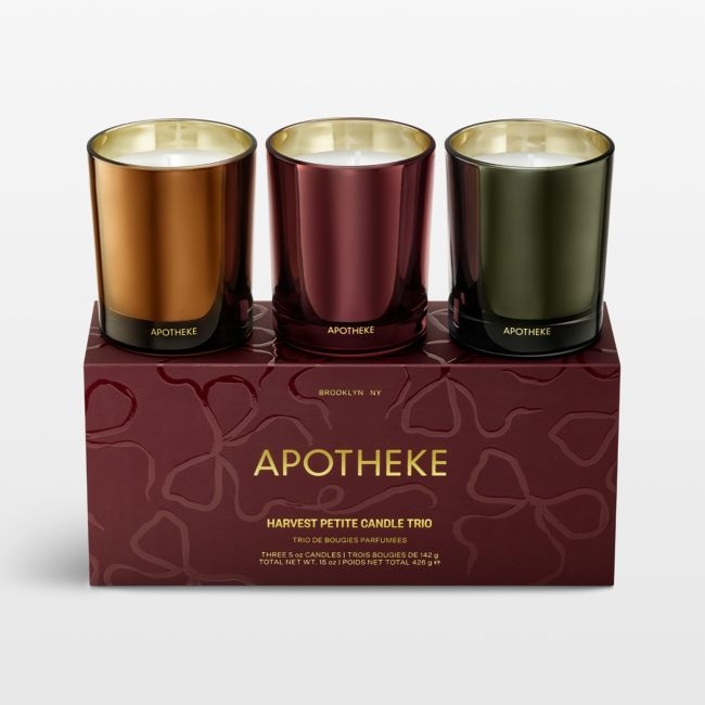 Apotheke Harvest Petite Candle Trio, Set of 3 - Image 0
