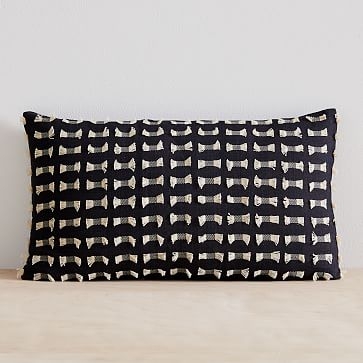 Cotton Silk Lines Pillow Cover Set, Set of 3 - Image 4