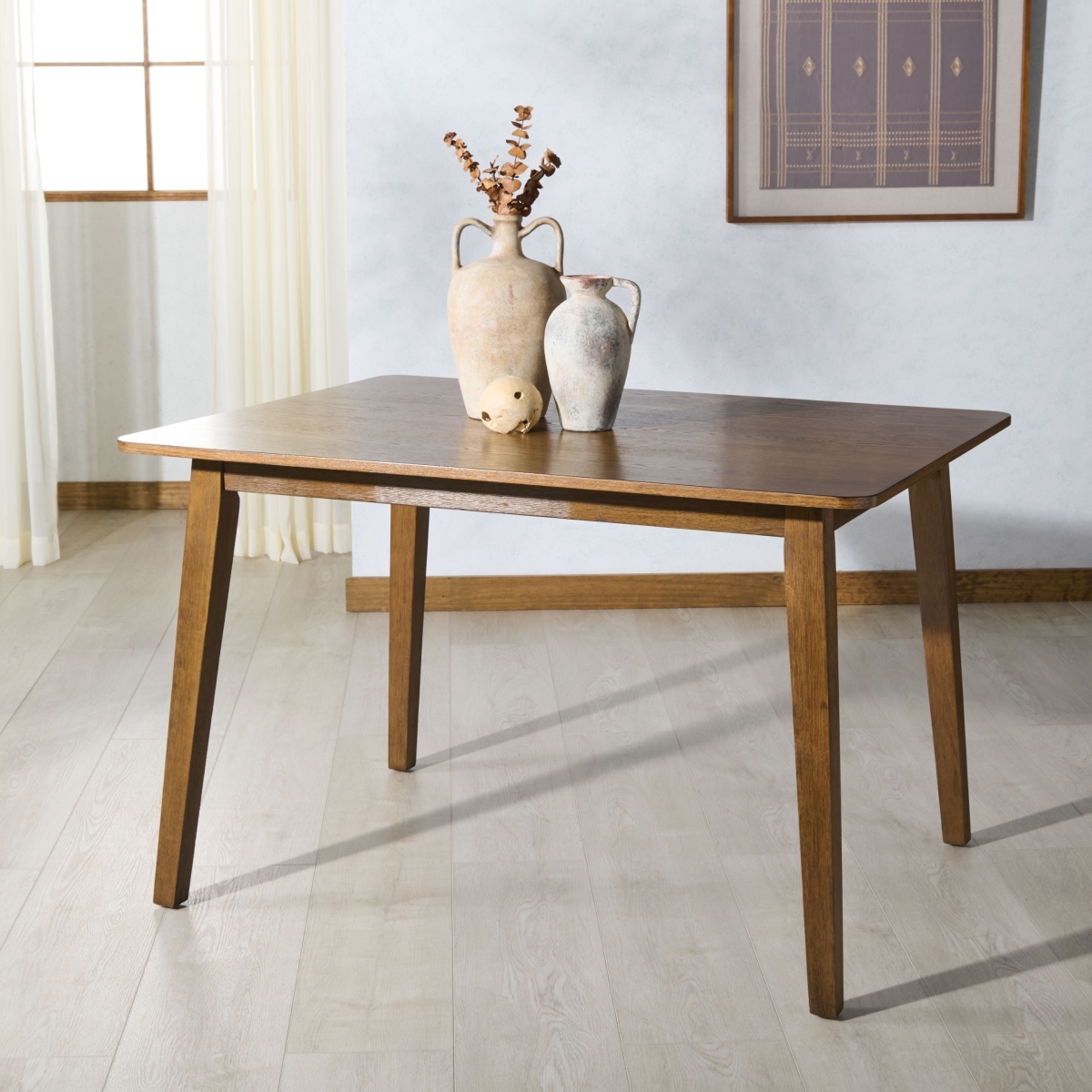 Bellalexa 48" Wood Dining Tabl - Medium Oak - Image 2