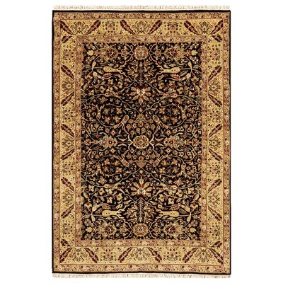 Marquis Hand Knotted Wool Black/Beige Rug - Image 0