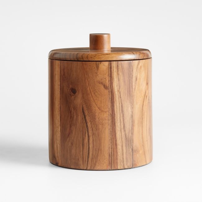 Tondo Medium Wood Canister - Image 0