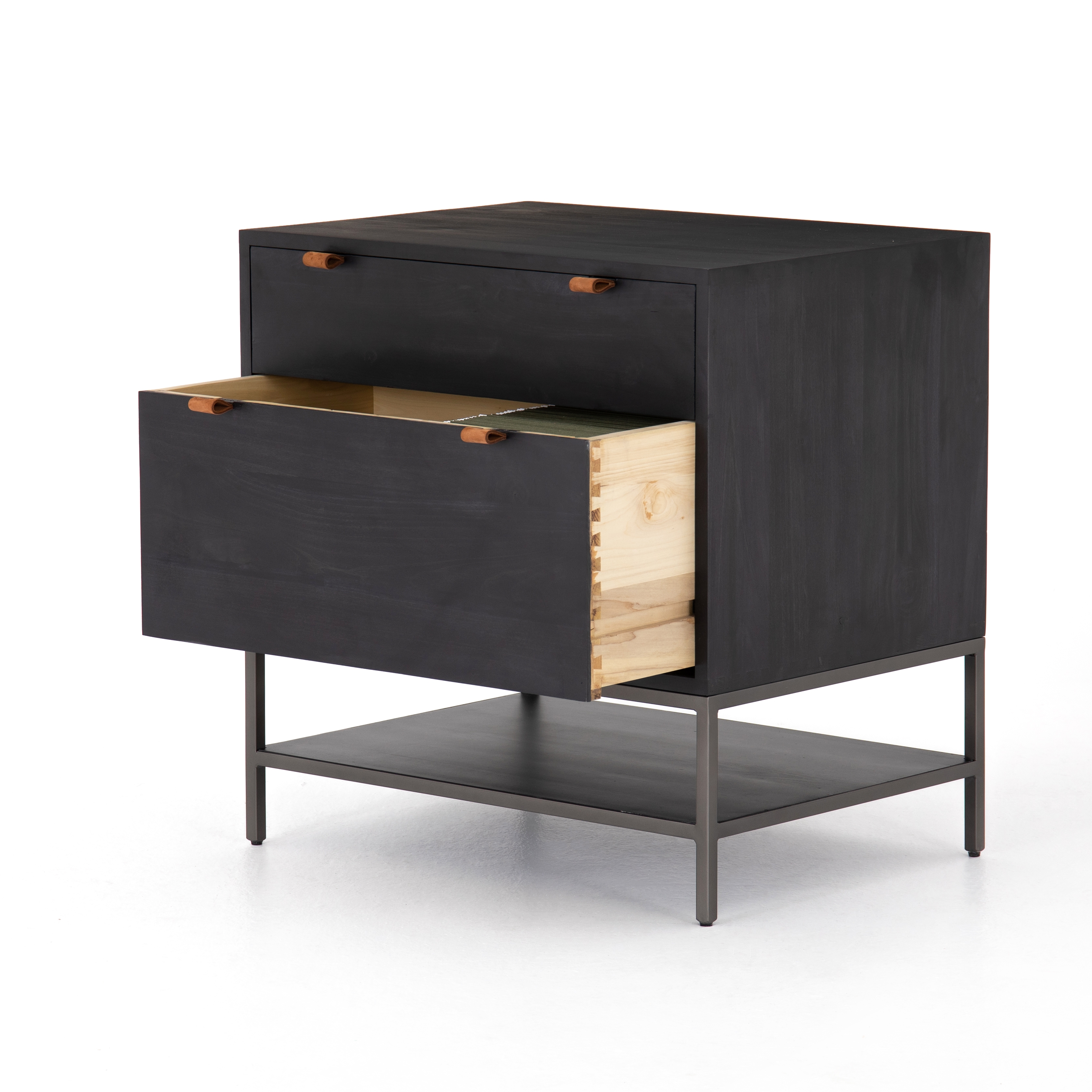 Trey Modular Filing Cabinet-Black Wash - Image 4