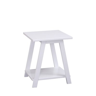 Jaymier Square End Table, White - Image 0