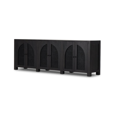 Silfa 98" Wide Solid Wood Sideboard - Image 0