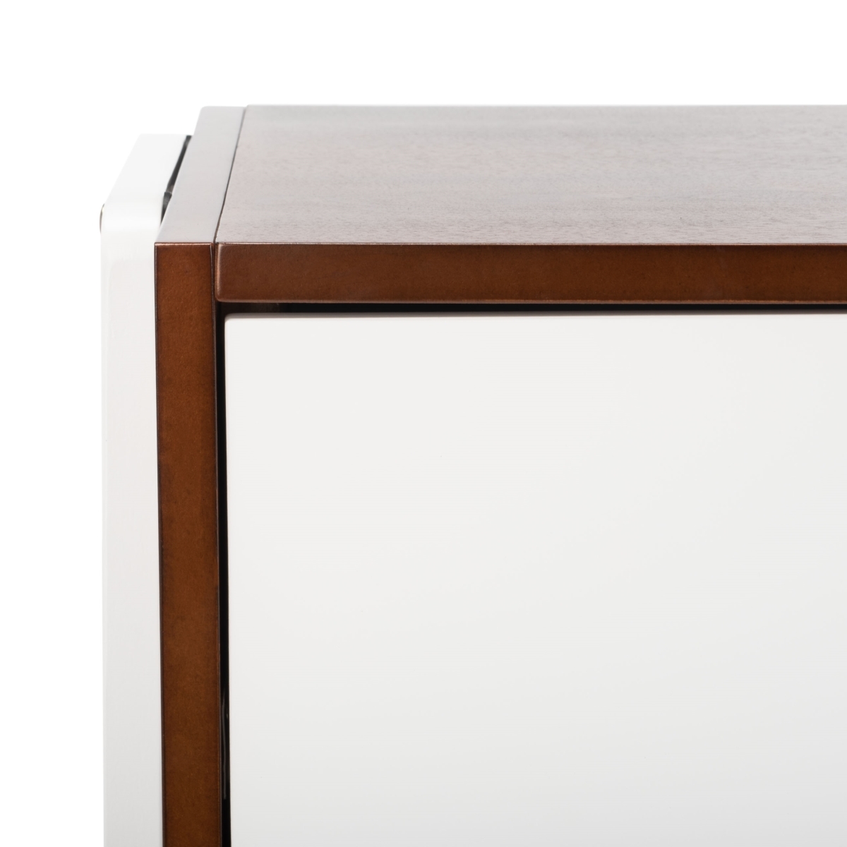 Winchester Night Stand - Walnut / White - Safavieh - Image 2