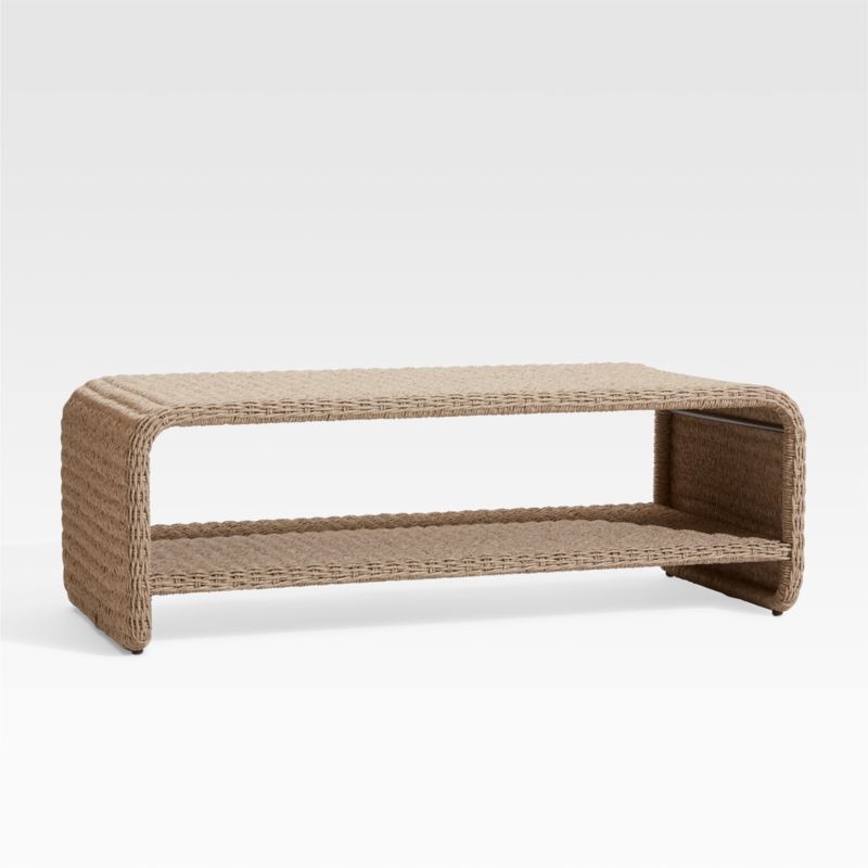 Grotta Outdoor Wicker Coffee Table - Image 1