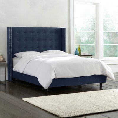 Bittinger Nail Button Tufted Wingback Upholstered Standard Bed - Image 0