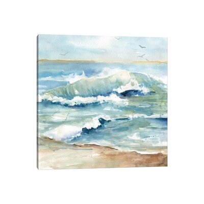 Beach Waves by Carol Robinson - Wrapped Canvas Painting Print - Image 0