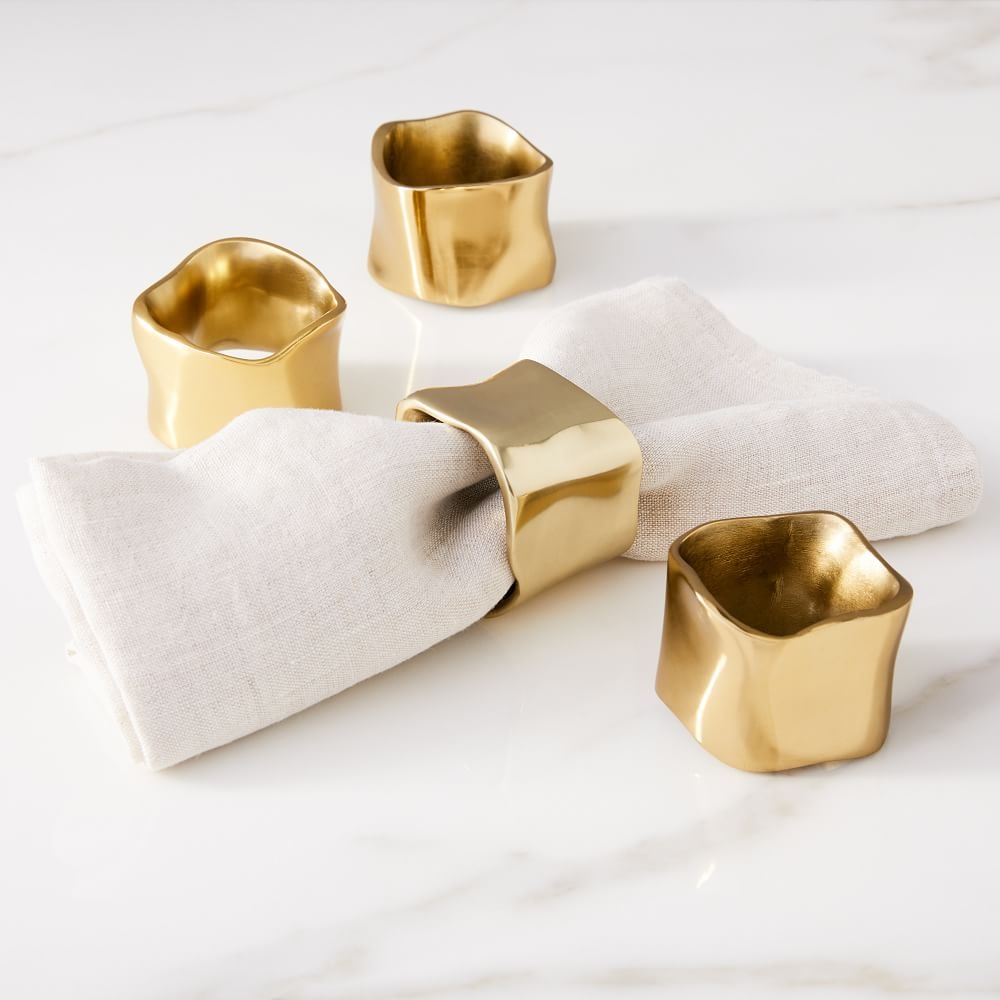 Napkin Ring, Polished Brass, Set of 4 - Image 0
