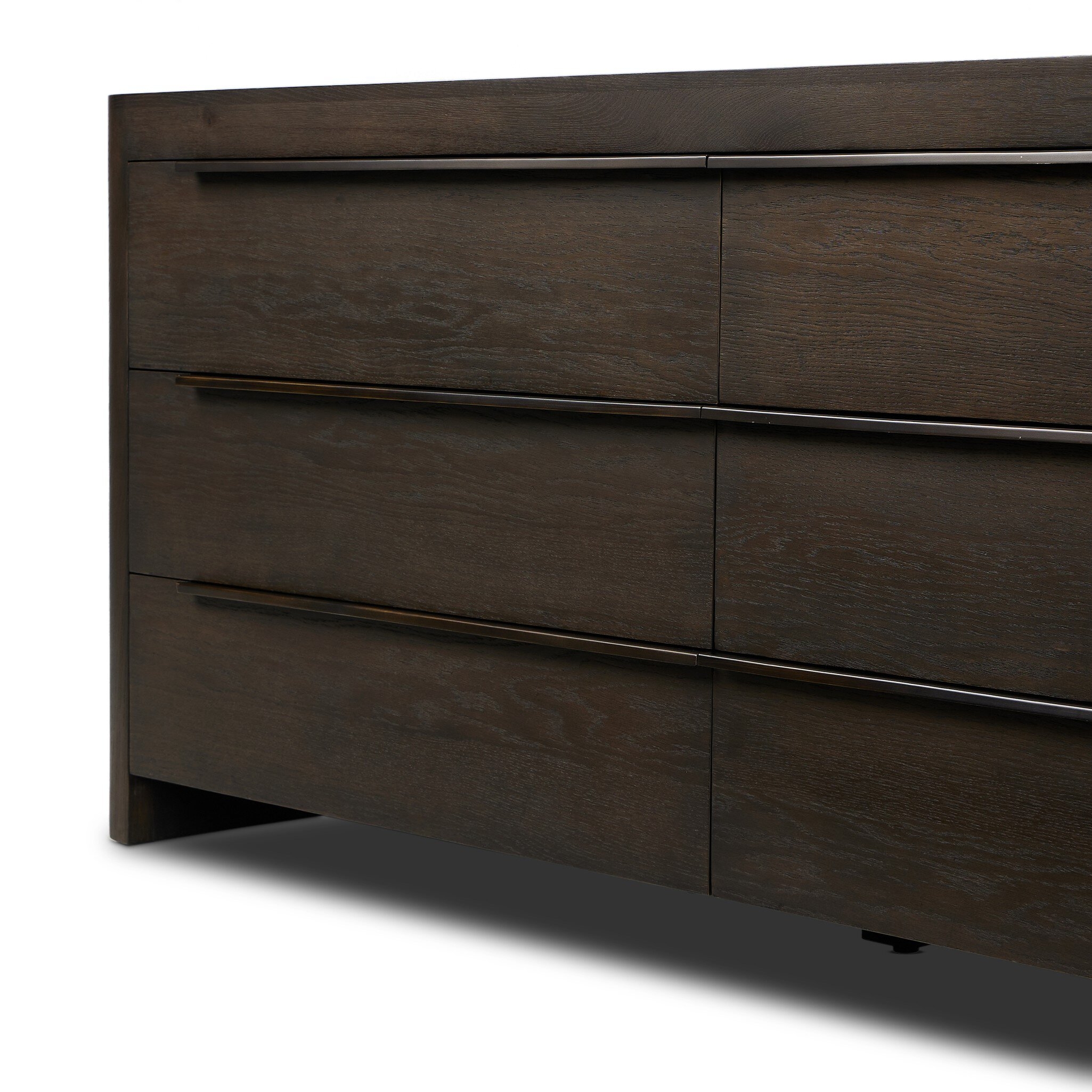 Bruce 6 Drawer Dresser - Espresso Oak Veneer - Image 7