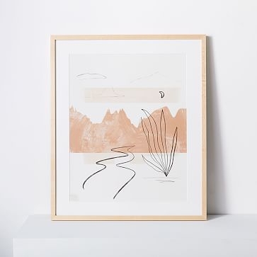 Kate Arends Framed Print, Santa Fe, White, 11"x14" - Image 0