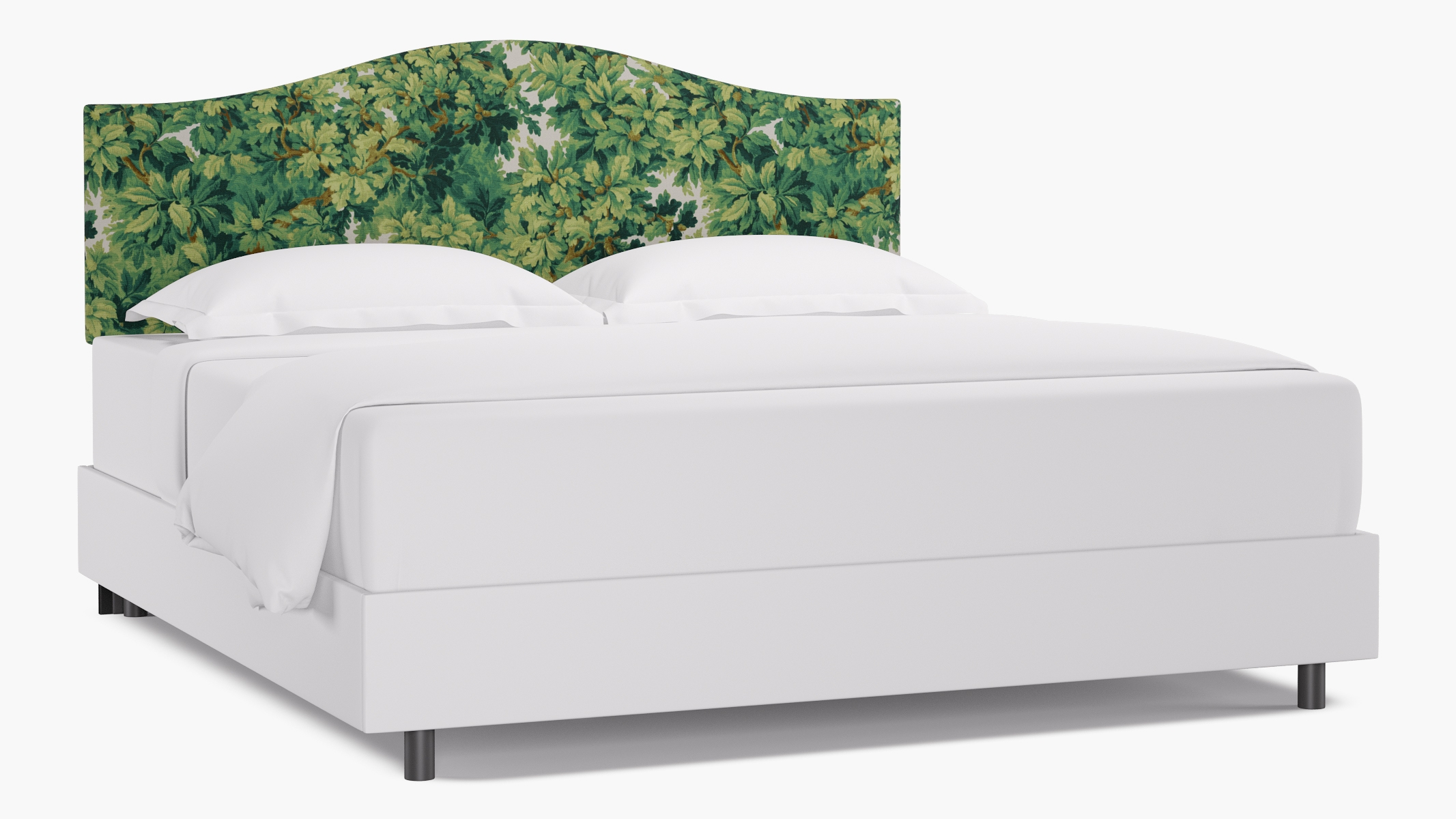 Camelback Headboard, Verdure Bois De Chene, King - Image 0