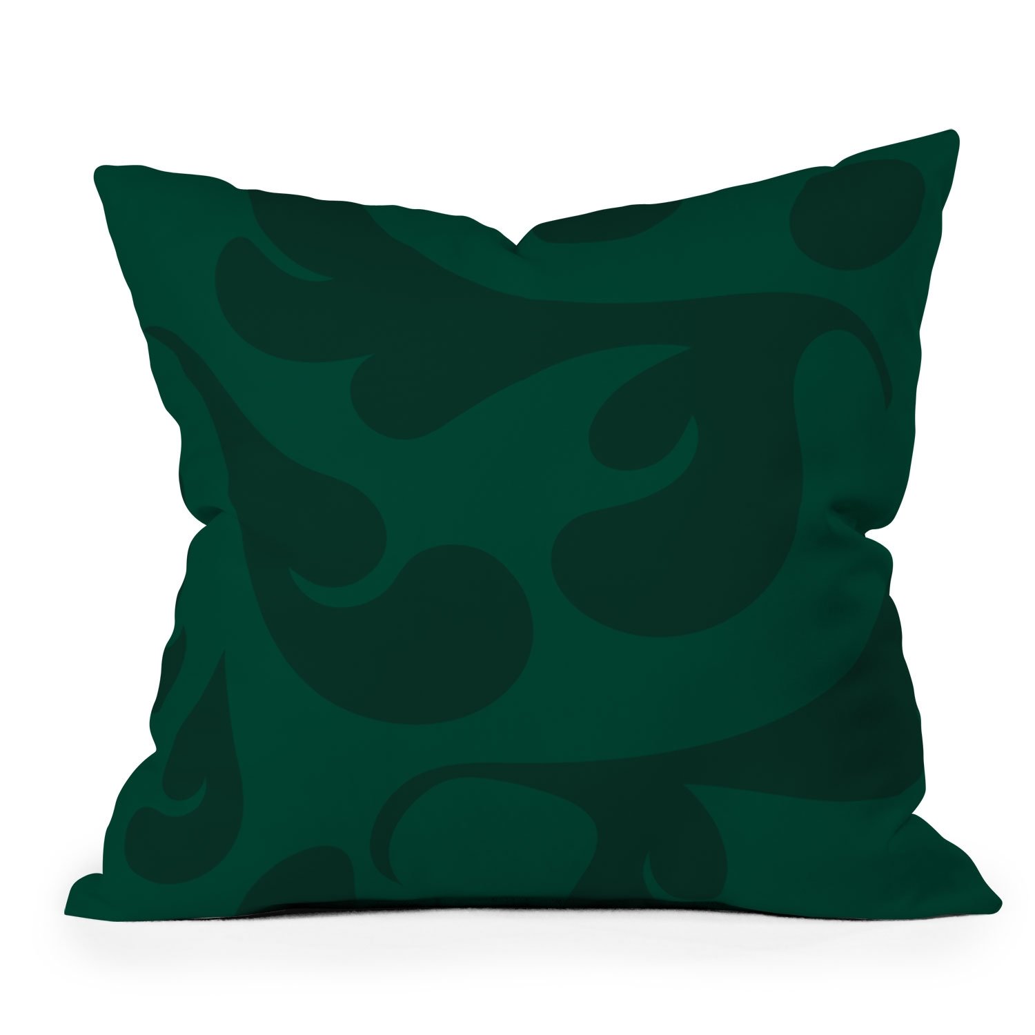 Playful Green by Camilla Foss - Indoor Throw Pillow 20" x 20" Cover Only - Image 0
