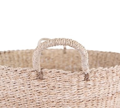 Madelyn Striped Seasgrass Baskets, Set of 2 - Image 1