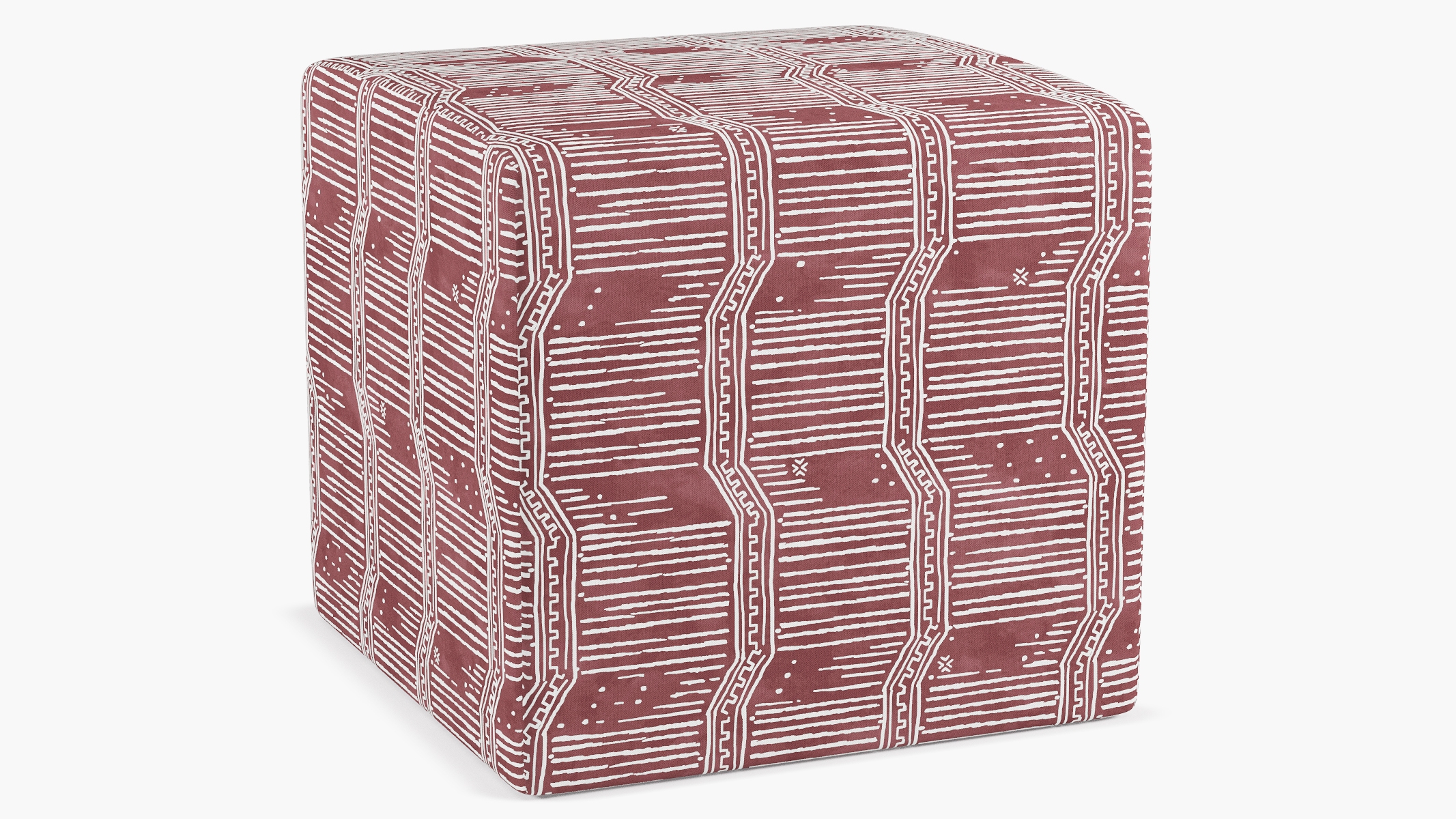 Cube Ottoman, Brick Issa - Image 0
