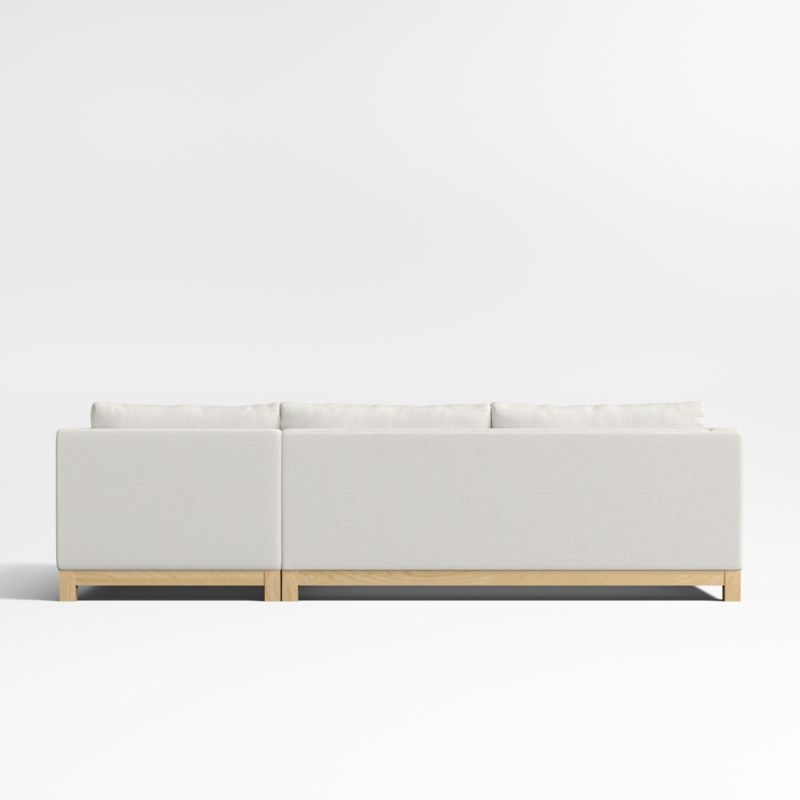 Pacific Wood 3-Piece Corner Sectional Sofa - Image 2