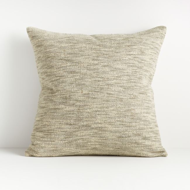 Ria Neutral Pillow 20" with Down-Alternative Insert - Image 0