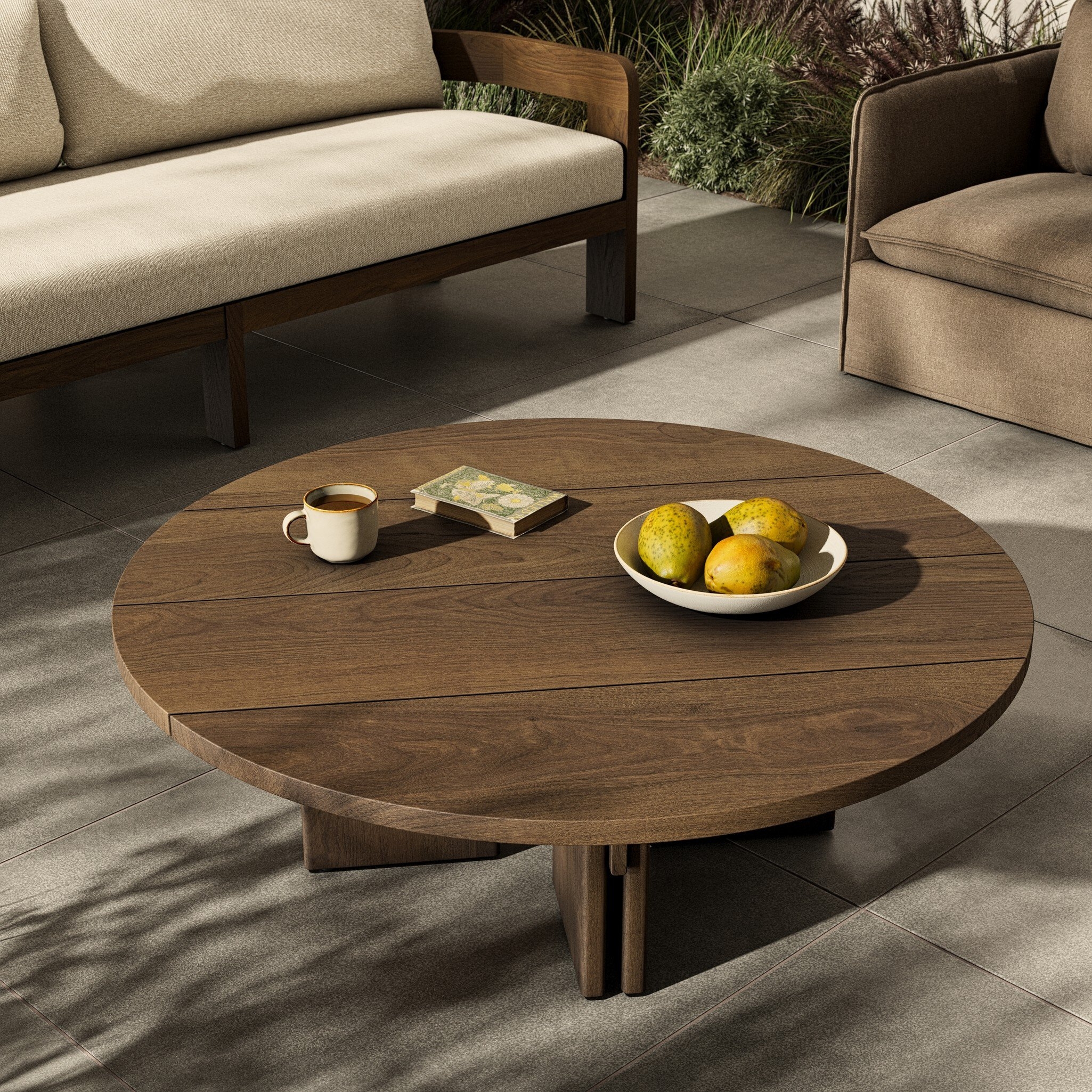 Railay Outdoor Coffee Table - Stained Toasted Brown-FSC - Image 3