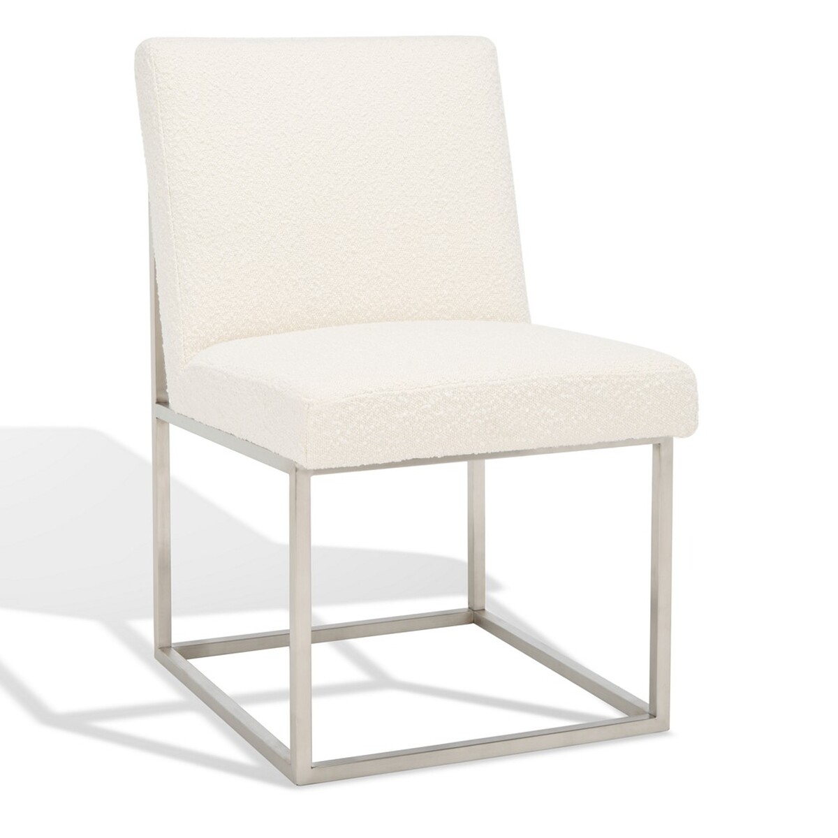 Jenette Dining Chair - Ivory / Silver - Safavieh - Image 5