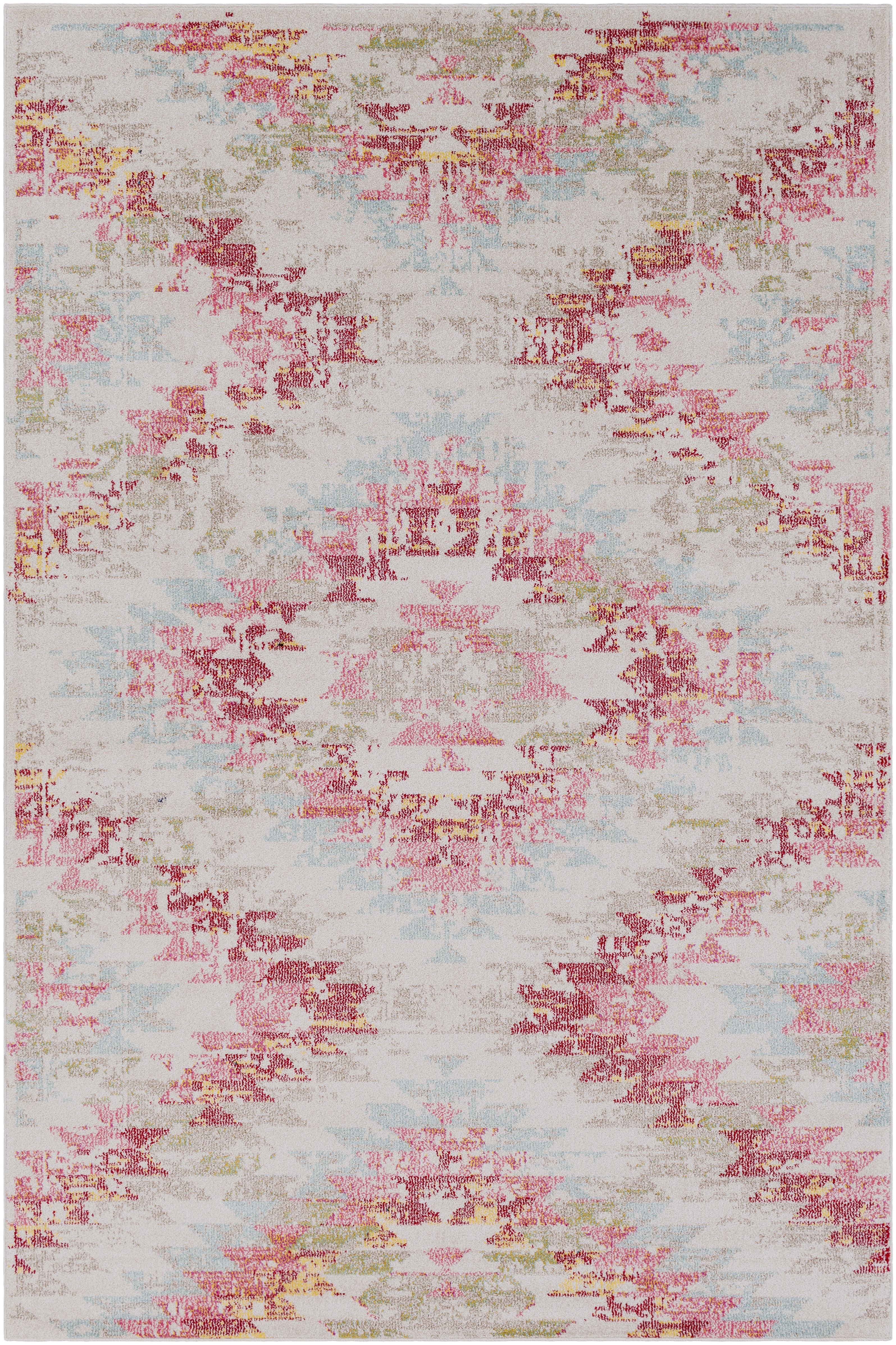 Anika Beige Indoor 2' x 2'11" Machine Woven Rug - Image 0