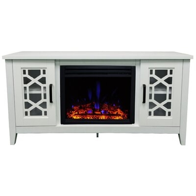 Tumay TV Stand for TVs up to 65" with Electric Fireplace Included - Image 0