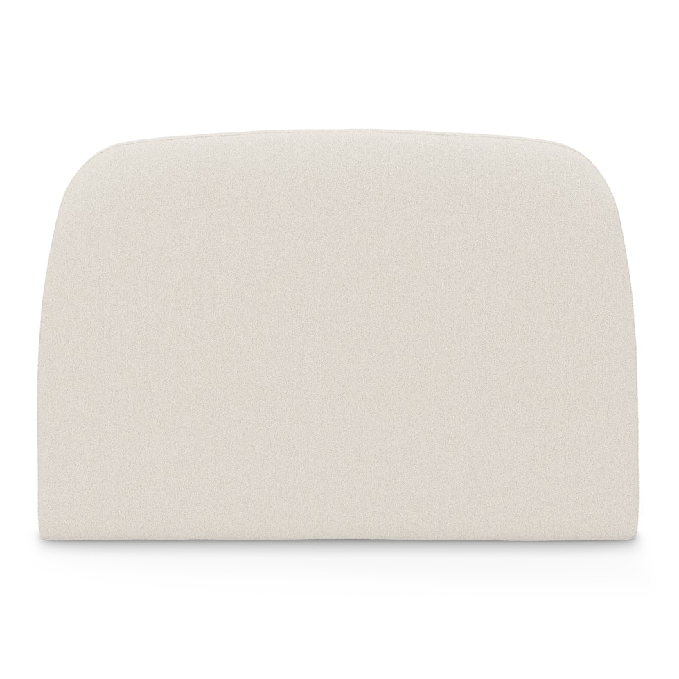 Kaleo Queen Headboard - Ivory Wool Bouclé - Image 2