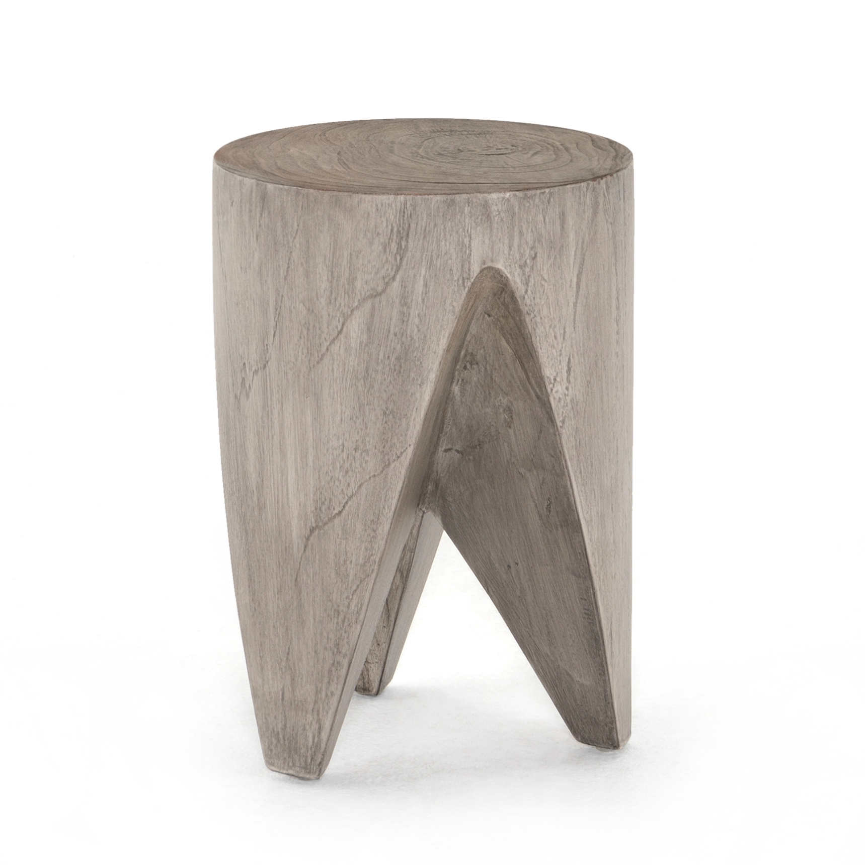 Petros Outdoor End Table - Weathered Grey Teak - Image 3