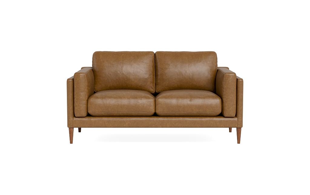 Gaby Leather Loveseat - Image 0