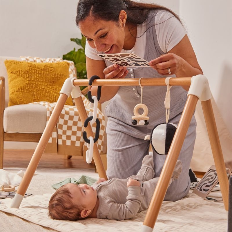 Lalo Oatmeal Wooden Baby Play Gym - Image 4
