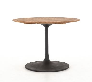 Nami FSC(R) Teak Round 42" Bistro Table, Bronze - Image 4