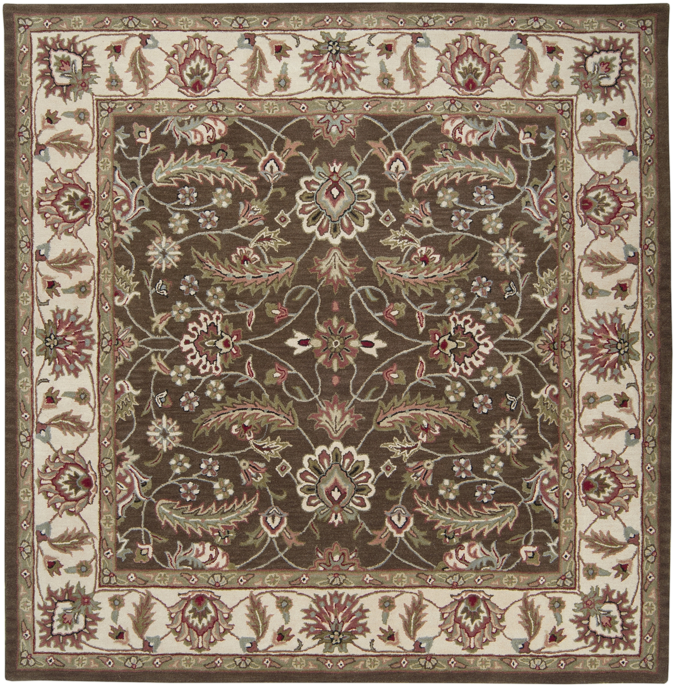 Caesar Brown Indoor 9'9" x 9'9" Handmade Rug - Image 0