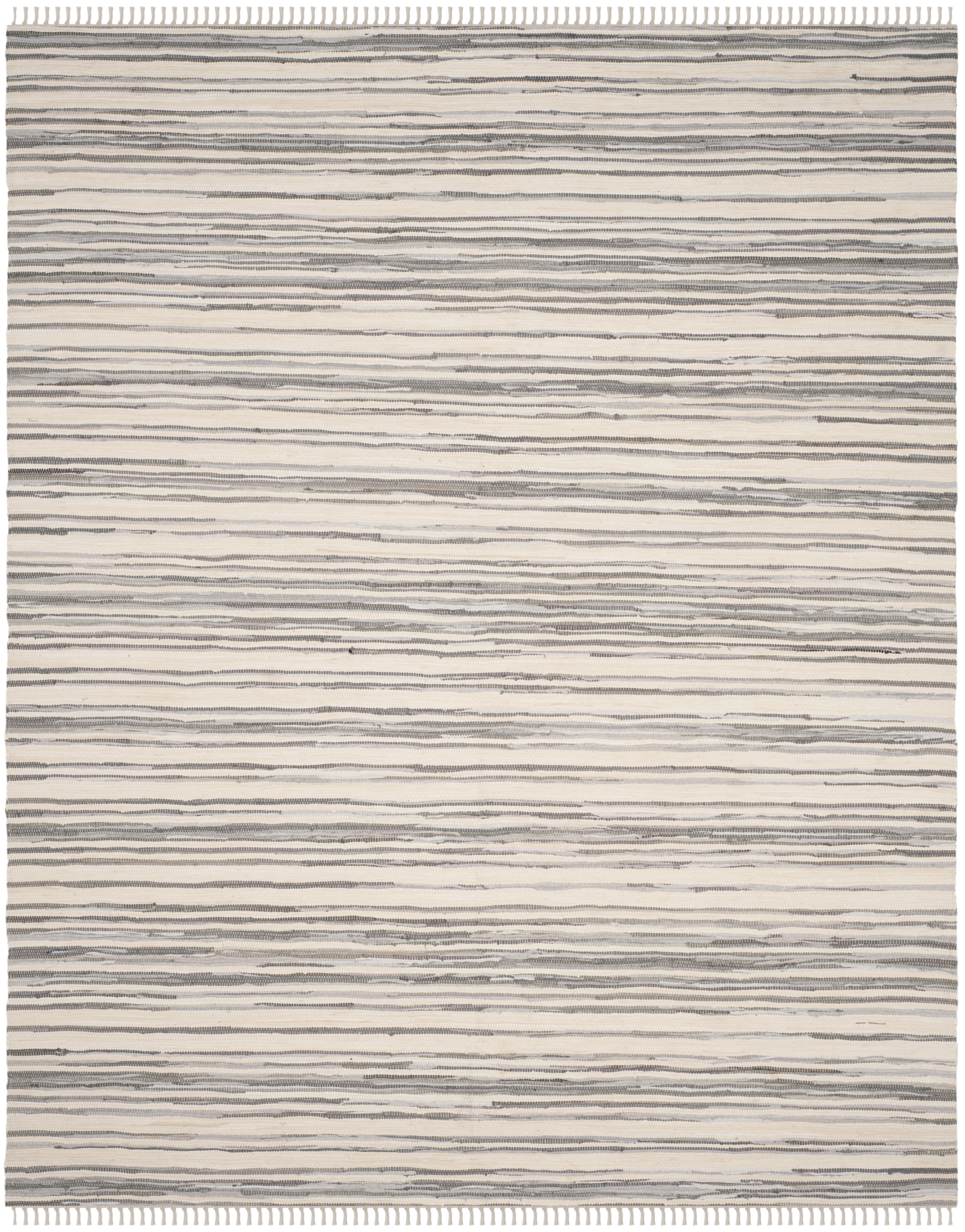 Arlo Home Hand Woven Area Rug, RAR126A, Ivory/Grey,  8' X 10' - Image 0