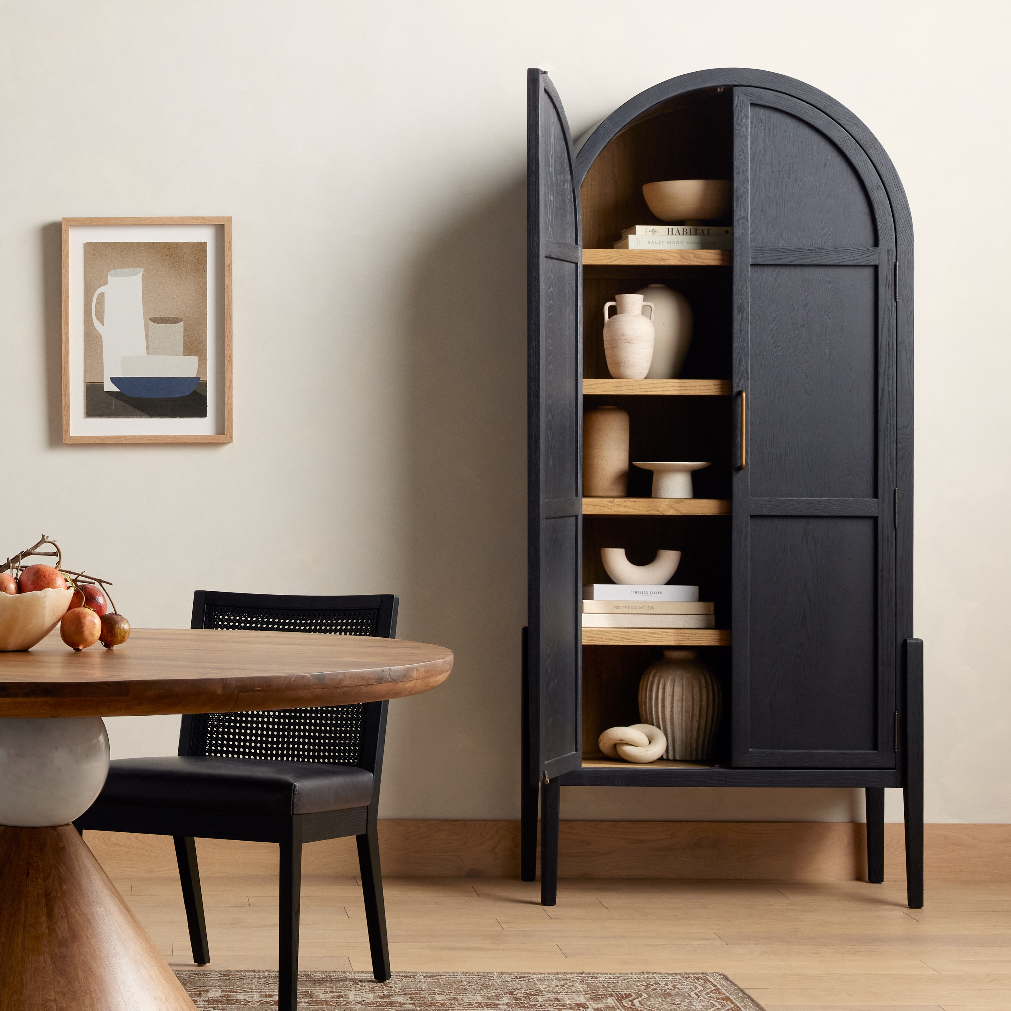 Tolle Panel Door Cabinet-Drifted Mat Blk - Image 18